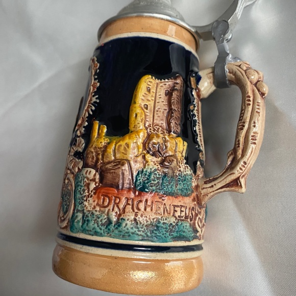 VINTAGE GERMAN LIDDED BEER STEINS WESTERN GERMANY DEUTSCHES-ECK KOLNER-DOM - Picture 3 of 12